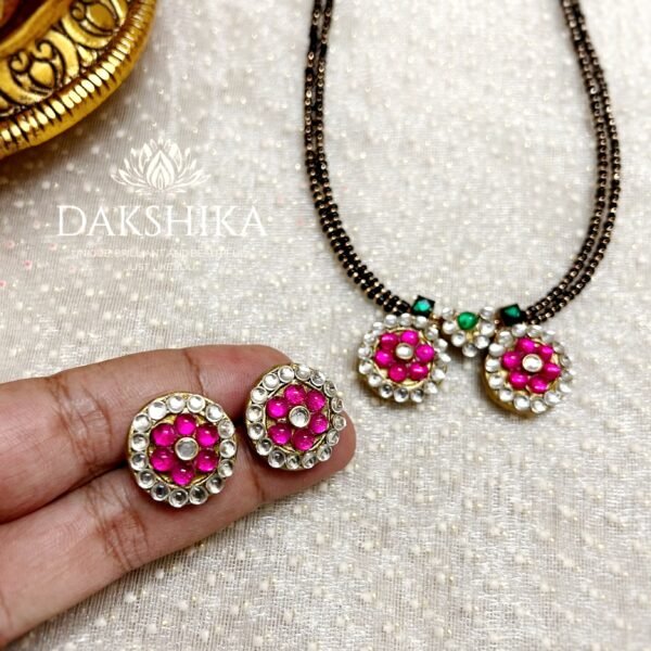 MANGALSUTRA - Terracotta long necklace set - Image 2