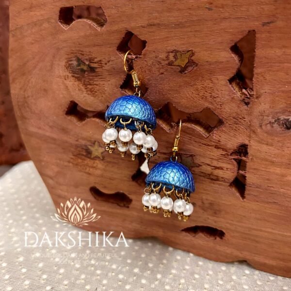 Terracotta Hook Jhumka ( Medium Size) - Image 5