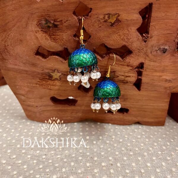 Terracotta Hook Jhumka ( Medium Size) - Image 6