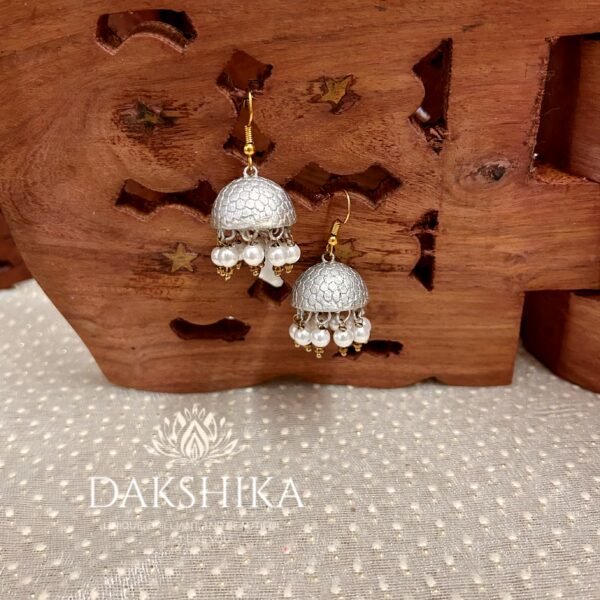 Terracotta Hook Jhumka ( Medium Size) - Image 7