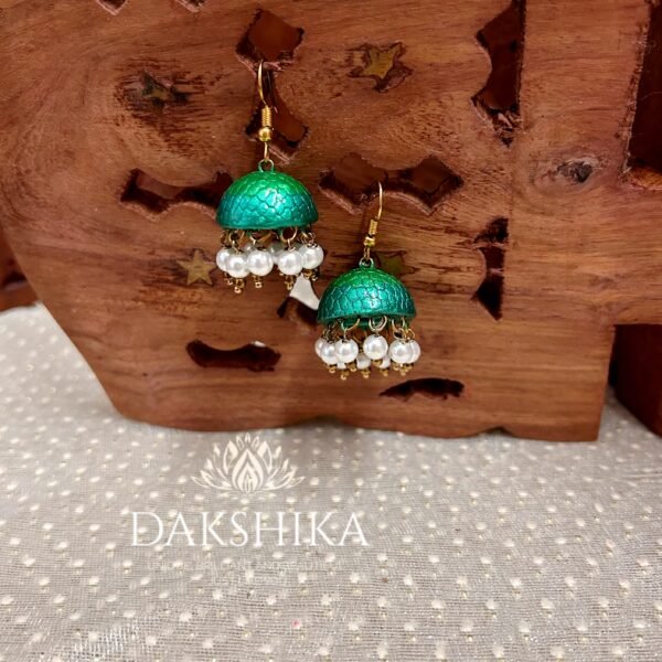 Terracotta Hook Jhumka ( Medium Size) - Image 10